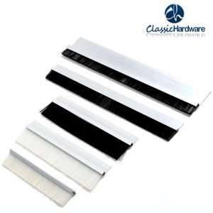 Aluminum bracket strip brush
