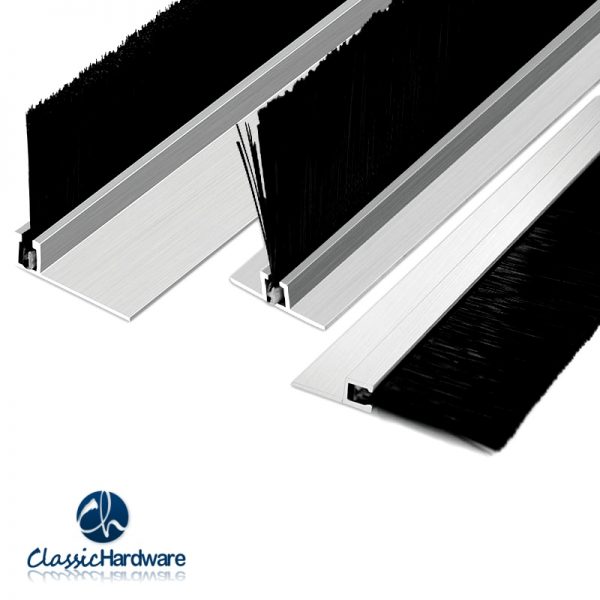 Aluminum bracket strip brush