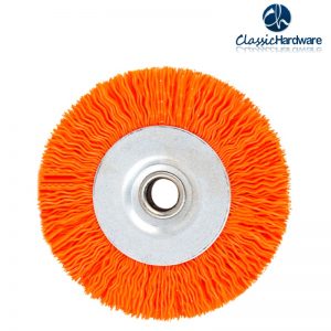 Abrasive nylon wheel brush