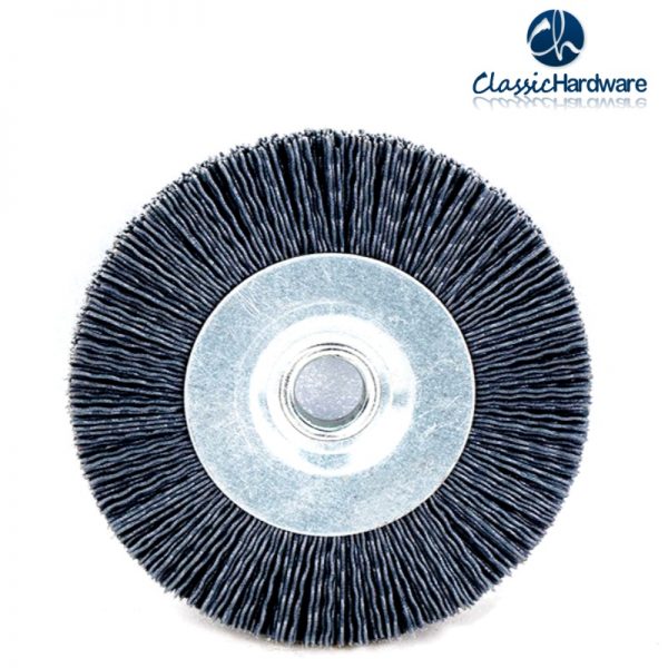 Abrasive nylon wheel brush