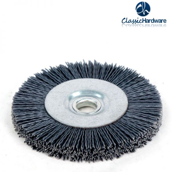 Abrasive nylon wheel brush