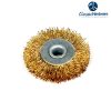 Flat copper wire wheel brush - Wire wheel brush