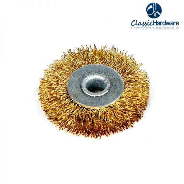 Flat copper wire wheel brush - Wire wheel brush