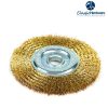 Flat copper wire wheel brush - Wire wheel brush