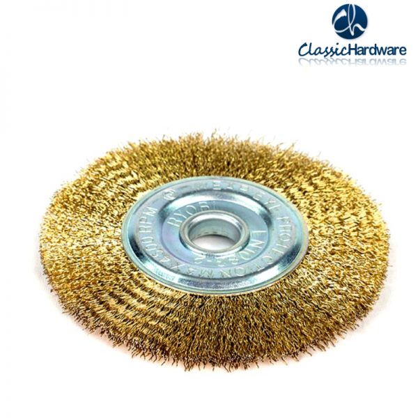 Flat copper wire wheel brush - Wire wheel brush