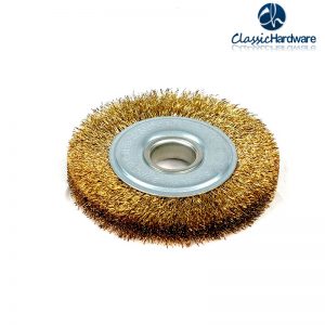 Flat copper wire wheel brush - Wire wheel brush