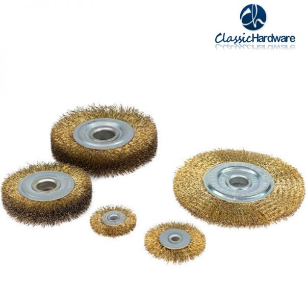 Flat copper wire wheel brush - Wire wheel brush