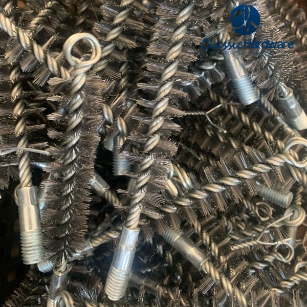 Steel wire boiler brush
