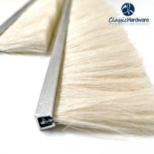 Wool strip brush