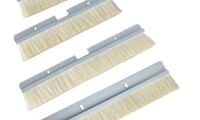 Wool strip brush