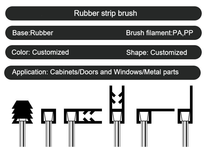 Rubber Strip Brush - Strip Brush