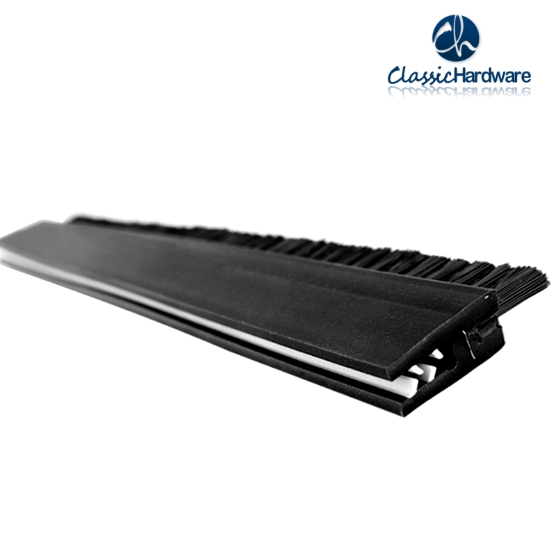 Rubber strip brush