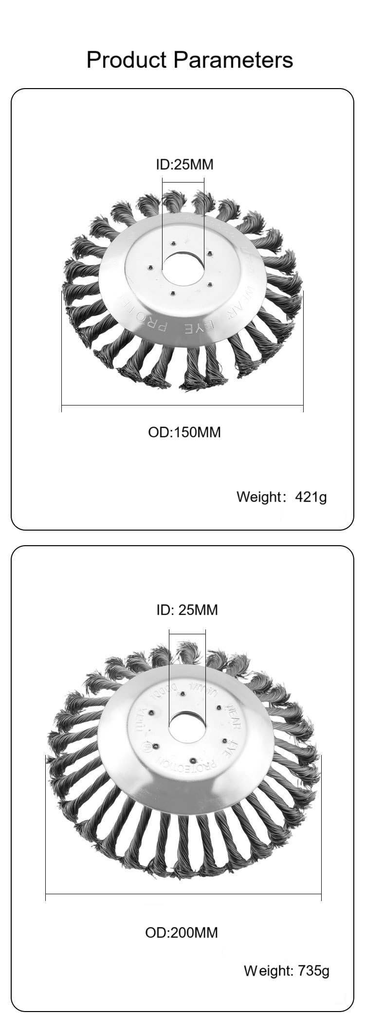 stainless steel wire wheel