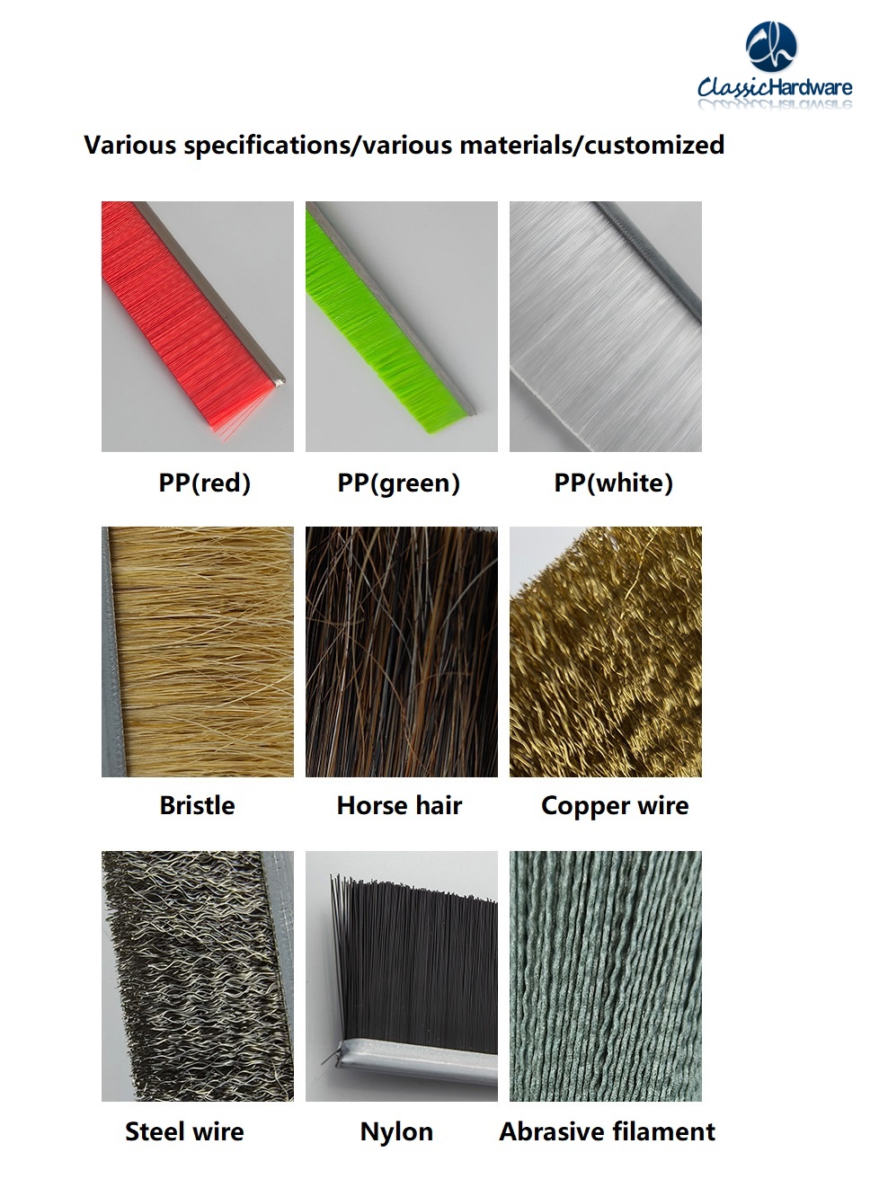 brush filling material