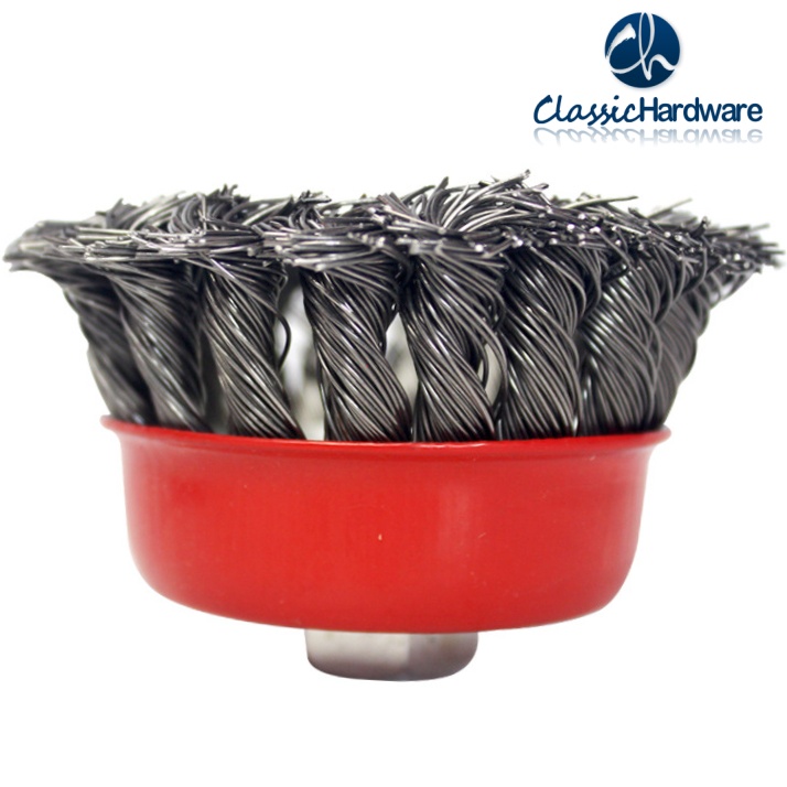 Wire Wheel Brush Cup Brush Set - Twist Knotted Wire Wheel Brush